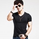 Men's Basic T-Shirt Cold Knit Without Stamps Various Colors Cotton