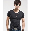 Men's Basic T-Shirt Cold Knit Without Stamps Various Colors Cotton