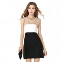 Dress Female Elegant Short flaps in Black and White