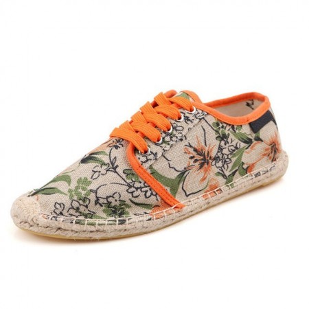 Women's Casual Shoes Comfortable Casual Floral Print Jeans