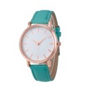 Women's Pink Clean Watches Various Colors Bracelet Leather Visor White