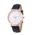 Women's Pink Clean Watches Various Colors Bracelet Leather Visor White