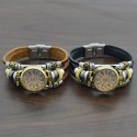 Relógio Quartzo Feminino Vintage Bracelete Cigano Moda Acessorios