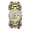 Relógio Quartzo Feminino Vintage Bracelete Cigano Moda Acessorios