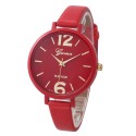 Clock Female Geneva Large Numbers Bracelet Thin Round