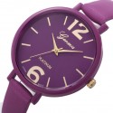 Clock Female Geneva Large Numbers Bracelet Thin Round