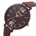 Clock Female Geneva Large Numbers Bracelet Thin Round