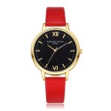 Relogio Feminino Dourado Elegante Mulheres Modernas Luxo Puceira Couro