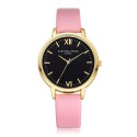 Relogio Feminino Dourado Elegante Mulheres Modernas Luxo Puceira Couro