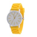 Beautiful Female Watch Purple White Dial Silicone Quartz