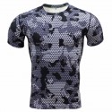 Men's Basic T-Shirt Army Camouflage Short Sleeve T-Shirt