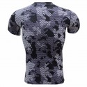 Camiseta Masculina Básica Manga Curta Estampa Camuflada Exercito