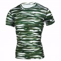 Men's Basic T-Shirt Army Camouflage Short Sleeve T-Shirt