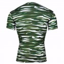 Camiseta Masculina Básica Manga Curta Estampa Camuflada Exercito