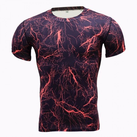 Men's Basic T-Shirt Army Camouflage Short Sleeve T-Shirt