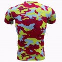 Camiseta Masculina Básica Manga Curta Estampa Camuflada Exercito