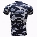 Camiseta Masculina Básica Manga Curta Estampa Camuflada Exercito