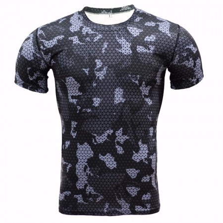 Men's Basic T-Shirt Army Camouflage Short Sleeve T-Shirt