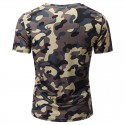 Camiseta SWAG Masculina Estampada Floral Américana Branca Gola V