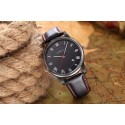 Mens Watches Black Ceramic Sport Quartz Leather Bracelet