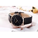 Ladies Watches Elegant Brown Leather Bracelet White Dial