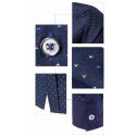 Social Slim Fit Men's Navy Blue Shirt and Wine with Polka Dots