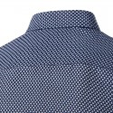 Social Men's shirt Beautiful Blue Printed Long Sleeve Diamond