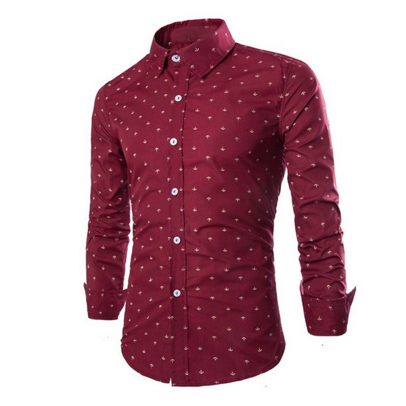 camisa social vermelha masculina