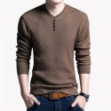 Camiseta de Frio Masculina Malha Caximira Moda Inverno Pullover Sueter