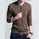 Camiseta de Frio Masculina Malha Caximira Moda Inverno Pullover Sueter