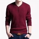 Camiseta de Frio Masculina Malha Caximira Moda Inverno Pullover Sueter