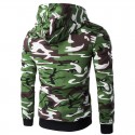 Rain Jacket Ziper Sweatshirt and Hooded Green Army Hooded