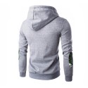 Men's Casual Zipper Hooded Sweatshirt Fashion Winter Hooded Sweatshirt