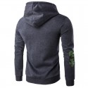 Men's Casual Zipper Hooded Sweatshirt Fashion Winter Hooded Sweatshirt