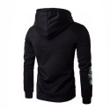 Men's Casual Zipper Hooded Sweatshirt Fashion Winter Hooded Sweatshirt