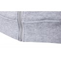 Male sweatshirt with zipper and hood with cord Casual pockets in front