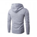 Men's Casual Sweatshirt with Hood Smooth Training School Elastic Sleeve