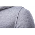 Men's Casual Sweatshirt with Hood Smooth Training School Elastic Sleeve