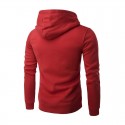 Men's Casual Sweatshirt with Hood Smooth Training School Elastic Sleeve