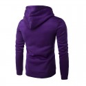 Men's Casual Sweatshirt with Hood Smooth Training School Elastic Sleeve