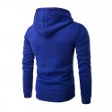 Men's Casual Sweatshirt with Hood Smooth Training School Elastic Sleeve