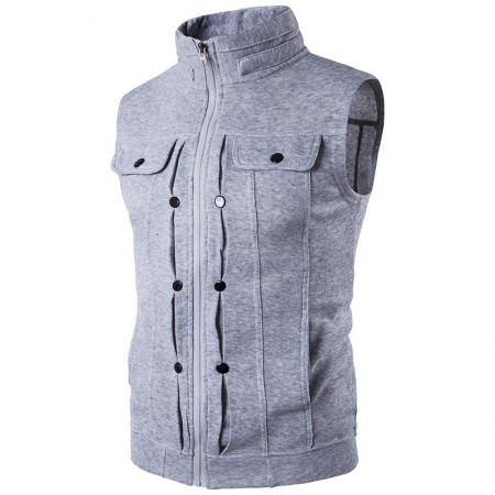 Men's Sport Jacket Sport Zipper Training Sweatshirt High Collar