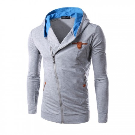 Stylish Casual Men's Sweatshirt with Zipper