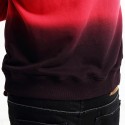 Men's Red and Black Hooded Sweatshirt