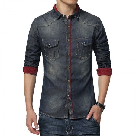 jaqueta jeans masculina slim fit