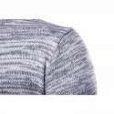 Cold Gray Men's Sweater Thick Wool Pullover Knitted Pullover