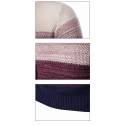 Men's Shirt Gradient Striped Cold Knit Long Sleeve