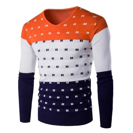 Geek Shirt Men's Colorful Striped Winter Long Sleeve