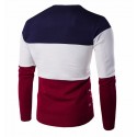 Geek Shirt Men's Colorful Striped Winter Long Sleeve