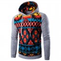 Hooded Male Youth Printed Geometrico Colored Hooded